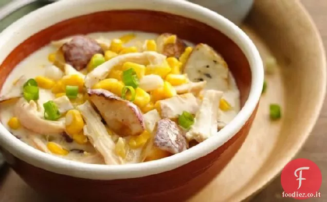 Creamy Southwest pollo e zuppa di mais