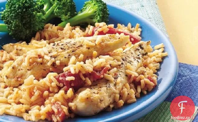 Pollo e riso italiani veloci