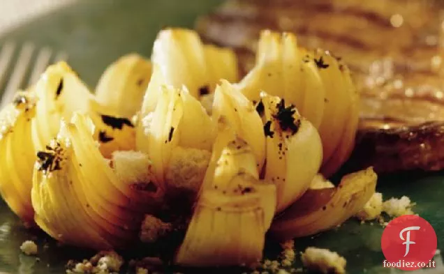 Fiori di cipolla piccante alla griglia