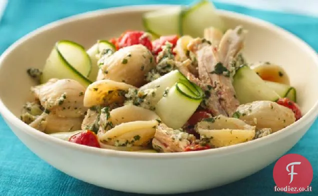 Pasta con Verdure Fresche e Pesto di Coriandolo