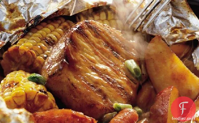 Miele alla griglia BBQ confezioni di maiale