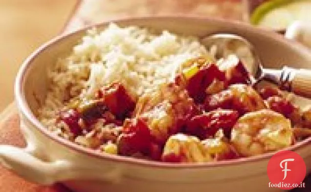 Jambalaya creolo a cottura lenta (cottura per 2)