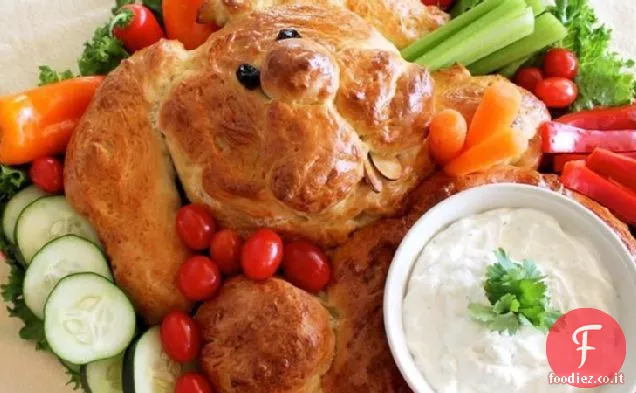Bunny Pane Crudité Piatto
