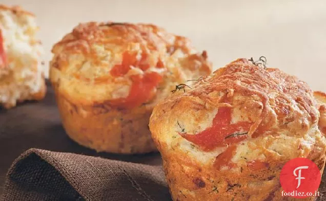 Muffin di salmone affumicato e aneto