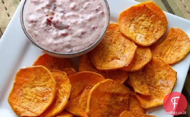 Patatine fritte dolci con Mirtilli rossi Aïoli