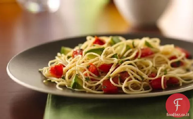 Angel Hair Pasta con Avocado e Pomodori