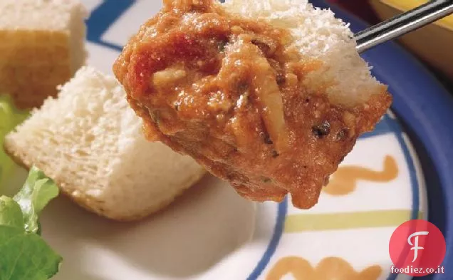 Fonduta di pizza a cottura lenta