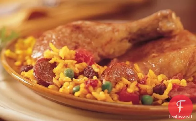 Paella di pollo al picadillo