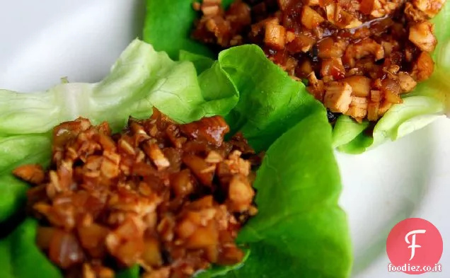 Facile pollo lattuga avvolge ricetta