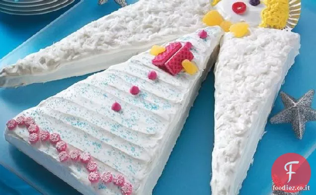 Torta di Angelo di Natale