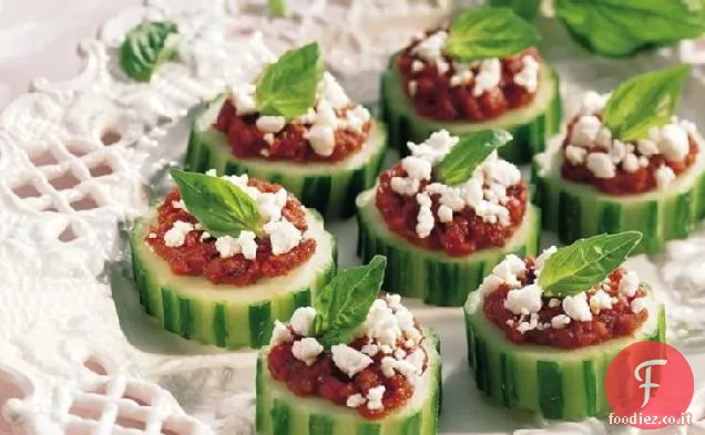 Fette di cetriolo senza glutine provenzale