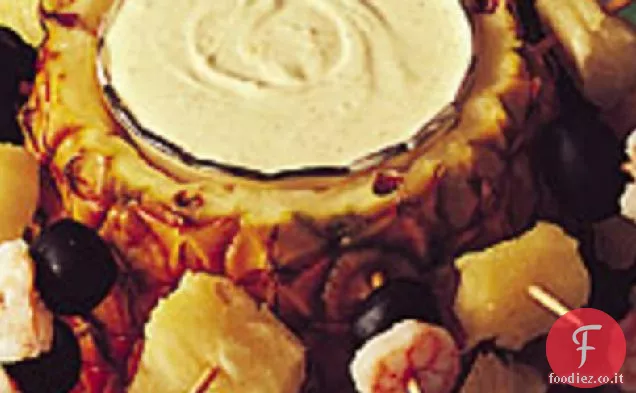 Gamberetti polinesiani al curry