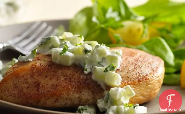 Pollo greco con salsa di yogurt