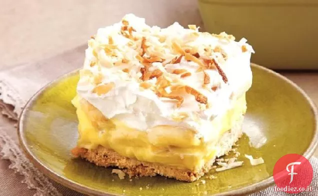 Dessert alla crema di banana e cocco