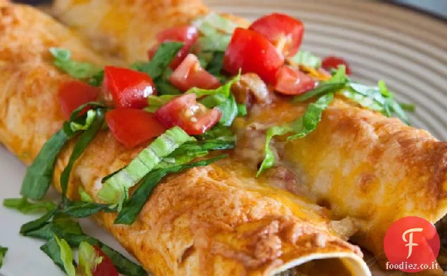 Enchiladas di tacchino e zucchine