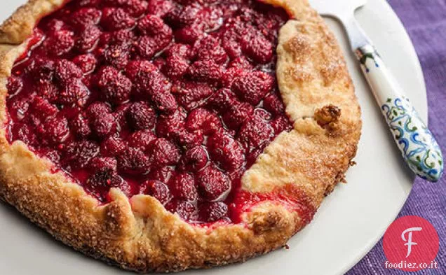 Facile crostata di lamponi
