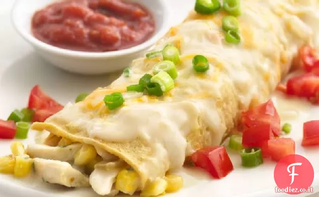 Enchiladas di pollo cremoso magro