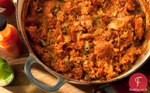 Pollo e Andouille Jambalaya