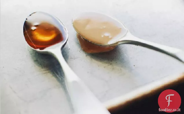 Insalata di lattuga al burro con condimento al miele di Tahini