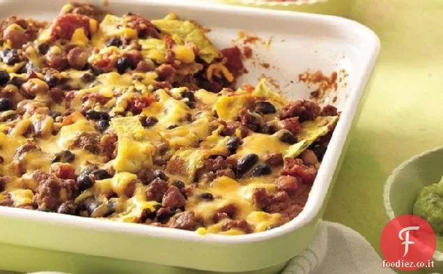 Tortilla di manzo e fagioli Cuocere