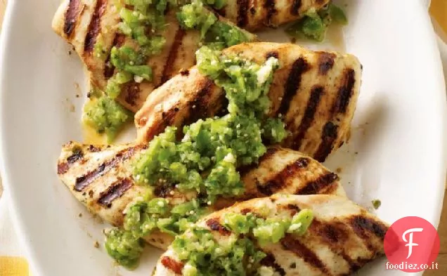 Pollo alla griglia Salsa Verde