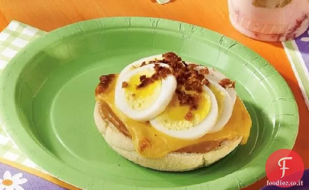 Muffin con uovo e pancetta