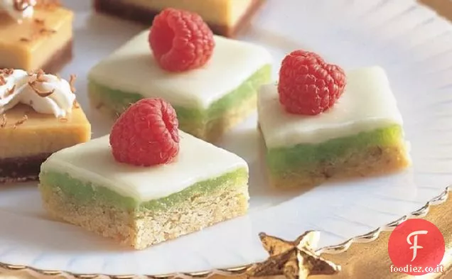 Barrette di cioccolato bianco al Lime
