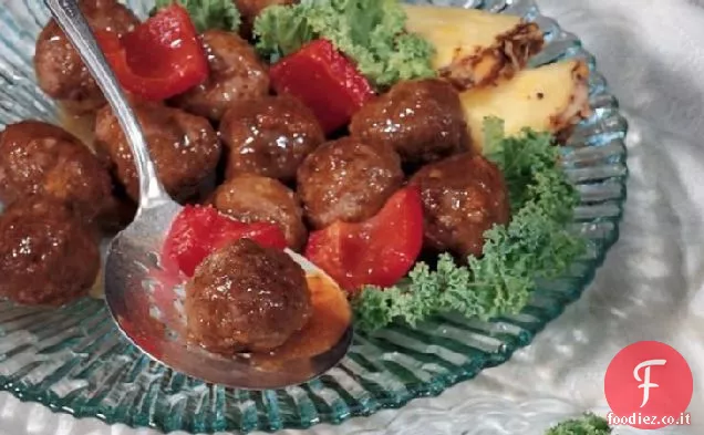 Polpette di albicocca in agrodolce
