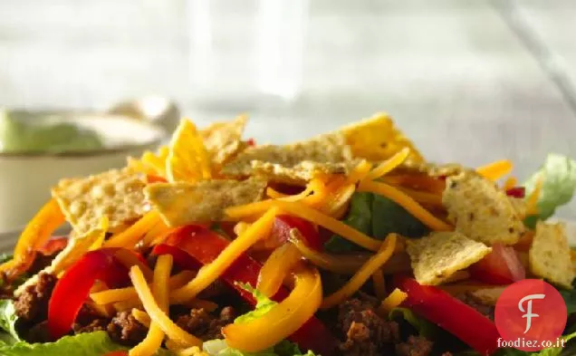 Insalata di taco Fajita di manzo macinato