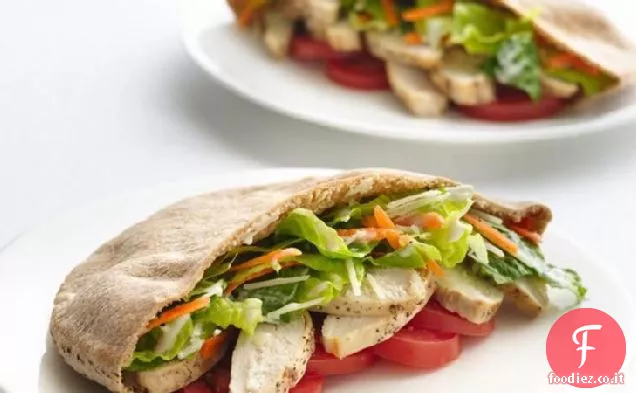 Pollo sano Caesar Pitas
