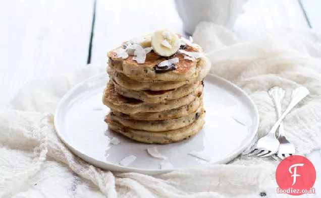 Cioccolato fondente Cocco Banana Pane Pancake