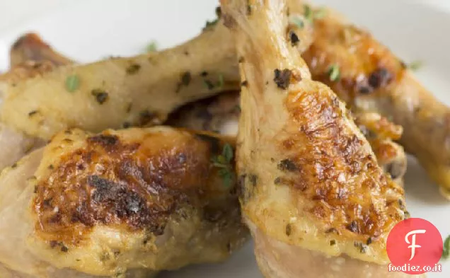 Bacchette di pollo alle erbe al forno