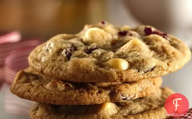 Biscotti al mirtillo al cioccolato bianco