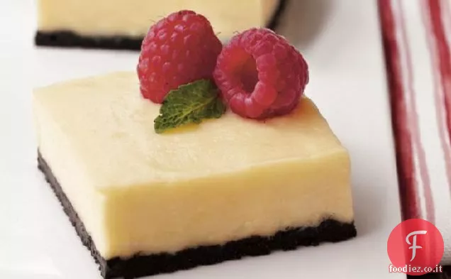 Barrette di Cheesecake al cioccolato bianco
