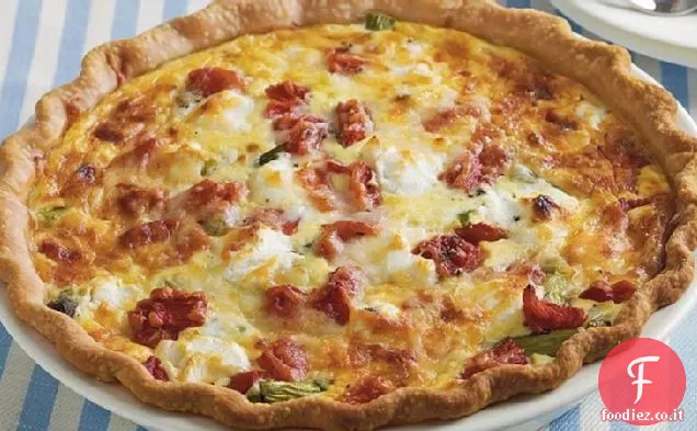 Quiche di asparagi e caprini