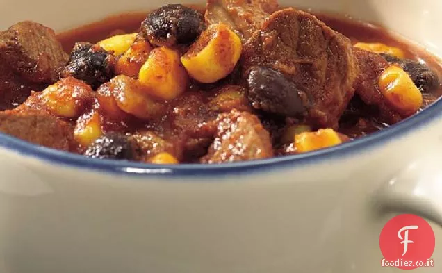 Slow-Cooker piccante Southwest manzo e fagioli Chili