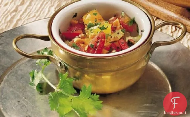 Insalata di pomodori tritati (Tamatar Nu Salade)