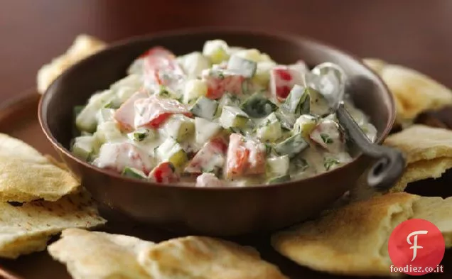 Cetrioli e pomodori nello yogurt