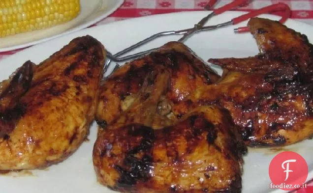 Bourbon-Glassato pollo alla griglia