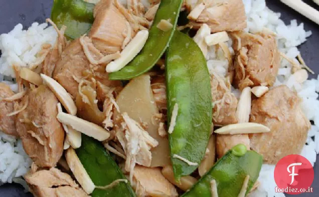 Pollo alle mandorle a cottura lenta