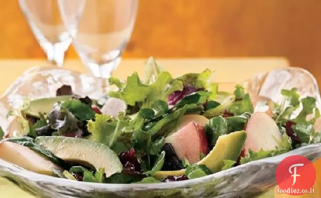 Verdure miste con vinaigrette di mirtilli rossi