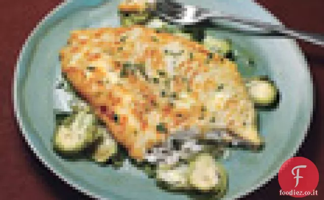 Sogliola Petrale con Scalogno al Limone Cavoletti di Bruxelles