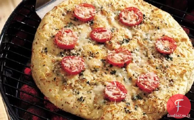 Pizza Margherita alla griglia