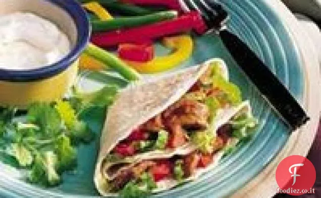 Fajitas di manzo dolce e piccante