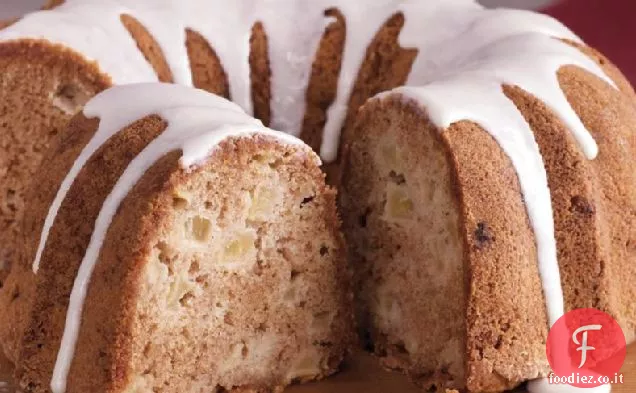 Torta di mele speziata con glassa di acero