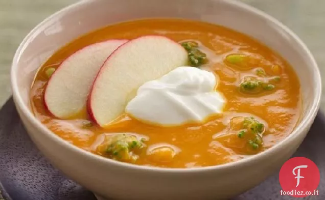 Zuppa di broccoli di patate dolci