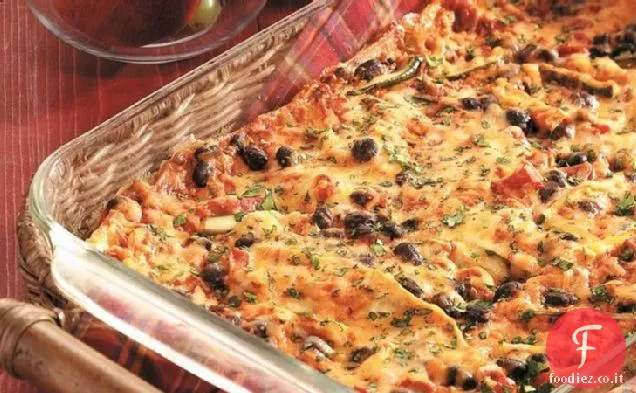 Lasagna di tortilla al formaggio