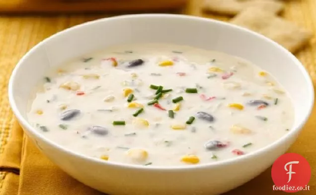 Zuppa di mais cremosa del sud-ovest