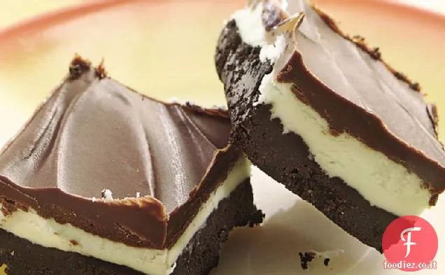 Barrette di menta al cioccolato senza cottura