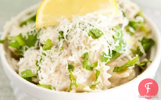 Pasta cremosa di pollo al limone